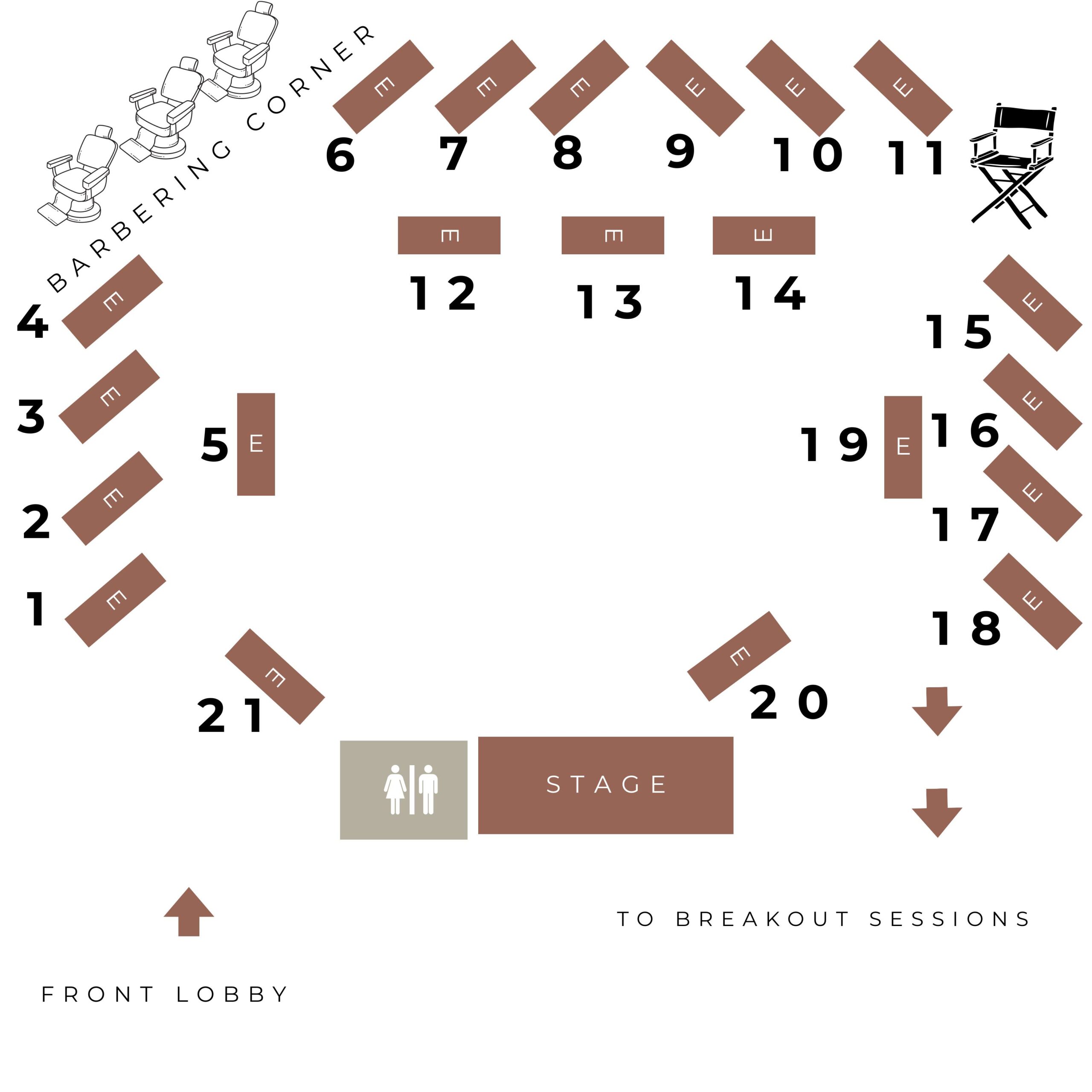 Industry Day 2026 Gym Exhibit Map